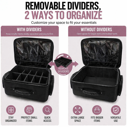 Professional Hair & Makeup Trolley Bag