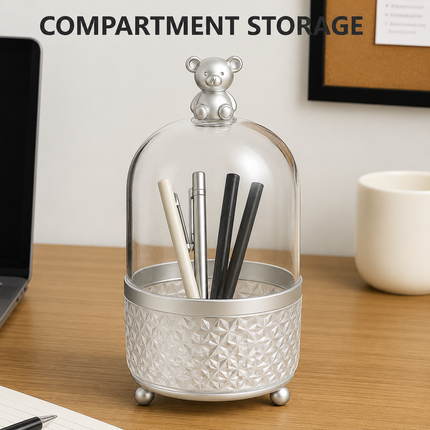 360° Rotating Makeup Organizer Bear model