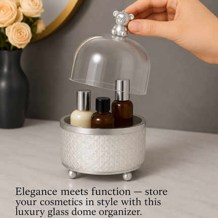 360° Rotating Makeup Organizer Bear model