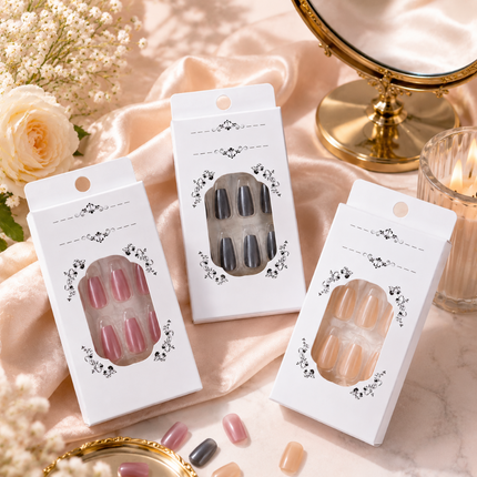 72-Pcs Glossy Cat Eye Nails(CH-02)