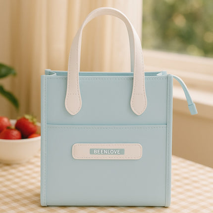 Portable Insulated Lunch Bag (Sky blue)