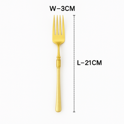 Eco-Friendly Biodegradable Acrylic Gold Cutlery (Gold-Fork)
