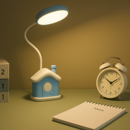 Cute House LED Lamp(Sky blue)