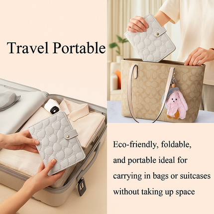 Heart Quilted Travel jewellery Organizer(Elegant Grey)