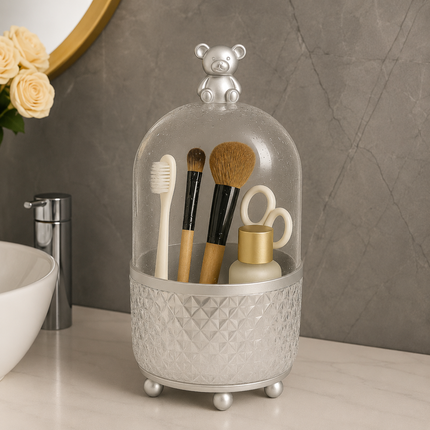 360° Rotating Makeup Organizer Bear model