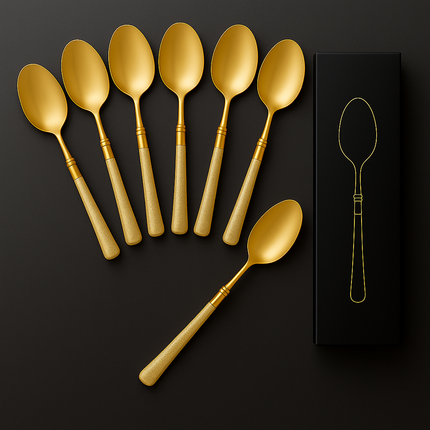 Eco-Friendly Biodegradable Acrylic Gold Cutlery (Gold-Fork)