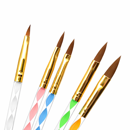 5-Piece Acrylic Nail Brushes