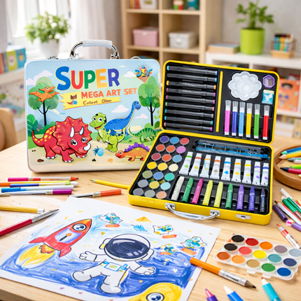 Kids Drawing & Painting Kit(Dinosaurs)