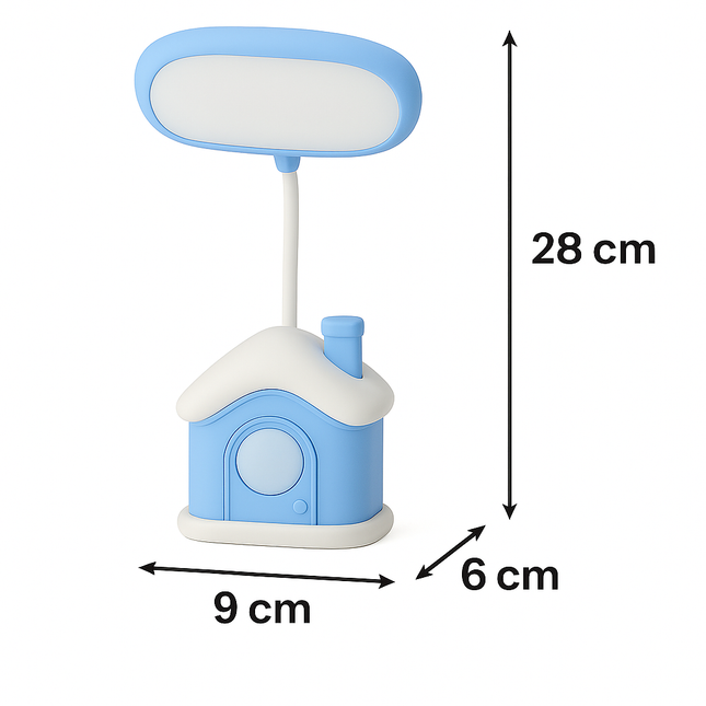 Cute House LED Lamp(Sky blue)