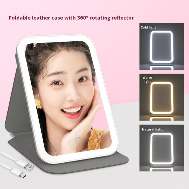Portable LED Lighted Makeup Mirror