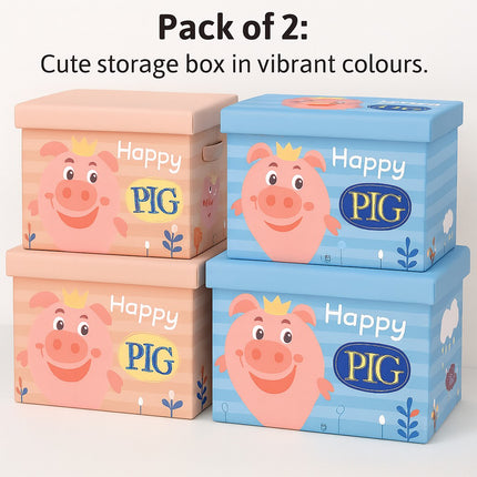 Happy Pig Organizer Set(Peach)