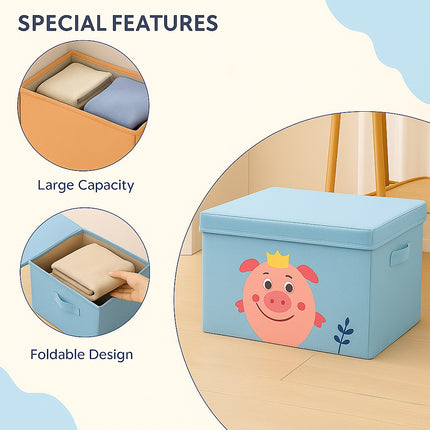 Happy Pig Organizer Set (Sea blue)