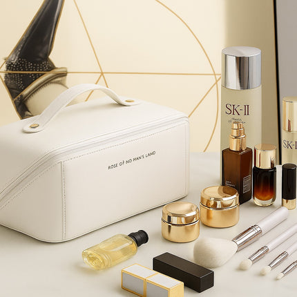 Premium Cosmetic Travel Bag (White)